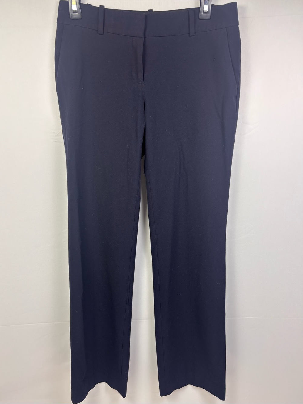 Ann Taylor Womens Size 2 Navy Blue Straight Leg Dress Pants Career Trousers